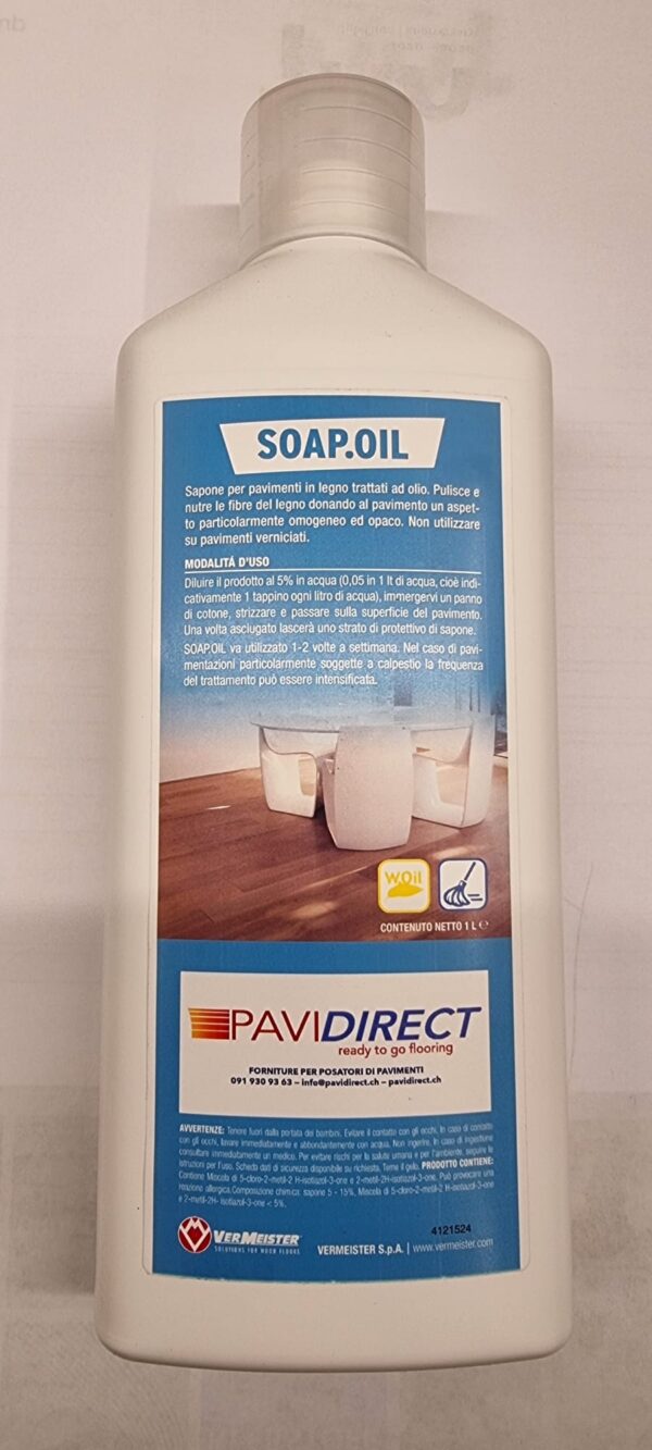 soap.oil sapone per pavimenti in legno da interno trattati ad olio