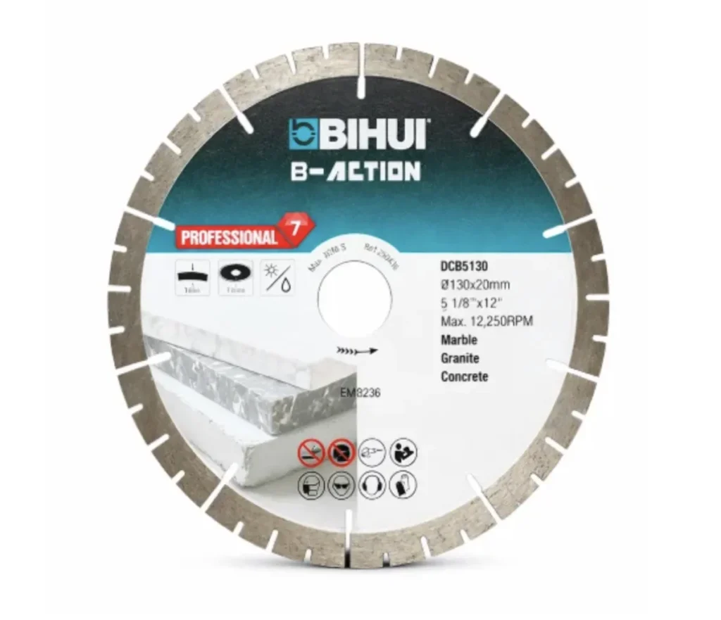 BIHUI DCBS130 – Disco diamantato B-ACTION 130 mm per materiali duri
